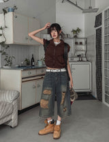 Rita Damage Maxi Bermuda Pants
