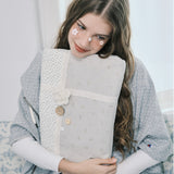 Blomming notebook pouch_mint cream