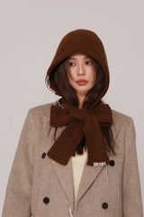 Hand-Stitched Decor Knit Balaclava Beanie
