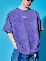 サクラアニマルズパープルデニムウォッシュドTシャツ (ハムスター)