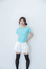 ナポレオン ボタン Tシャツ(mint)