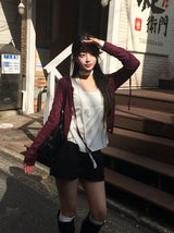 Ryoki Strap Button Knit Cardigan