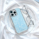 Hearts Leopard Silver MagSafe iPhone Case