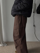 ASCLO Solid Banding Cargo Pants (4color)