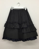 Lo-fi check layer skirt (1color)