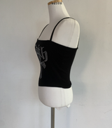 hikomi lettering y2k Top (black)