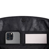 [Haesu Collaboration] Contour Shoulder Bag (Leather Black)