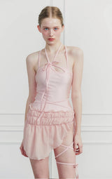 MEMORY WRAP SKIRT pink