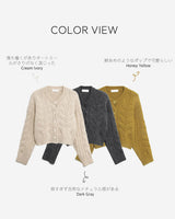 Cable Wool Knit Cardigan