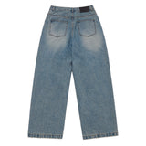 25FW TAPERED FIT WASHING DENIM PANTS BLUE