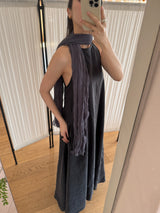 Soft Whipping Scarf - Dark Gray
