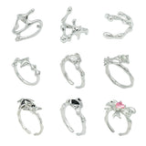 [Silver] Open Ring (Choose One of 11 types) (Random Gift Additional)