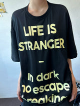 Ody Letter Graphic Oversized T-Shirt 4color