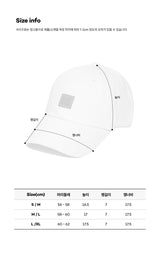 SQUARE LOGO RELAX FIT BALL CAP【YELLOW】