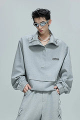 Minimalist Zip Utility Sweatshirt