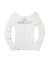 ソーワットロングスリーブTシャツ(WHITE)