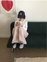 アスティンルーズフィットバンディング起毛スウェットパンツ（5c）