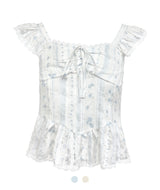 Velo Floral Tiered Blouse