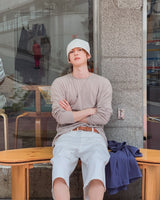 Lowd Adjust Wide Denim Bermuda Pants