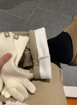 Stable Soft Cargo Fleece Brushed Semi Wide Banding Pants