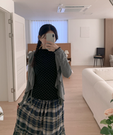 Dot Wave Turtleneck T-Shirt