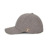 VA Curved Stud Link Wool-Blend Ball Cap  / Brown