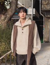 Tessie Stitch High Neck Two-Way Knit