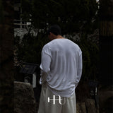 [HFORUS MADE]Forus U - kneck long sleeves IN WHITE