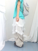 airy chiffon layered skirt