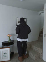  ASCLO Quilting Hood Padded Jumper (2color)