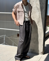 [S/S] Crop pocket check shirts(3color)