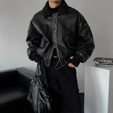 ALL Coyote Sealing Leather Bomber Jacket (2 colors)