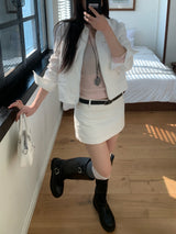 Wendy Low RIse H-Line Mini Skirt
