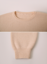 Pastel Crop Round Loose Knit (6color)