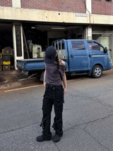  STRAP CARGO BOOTSCUT DENIM