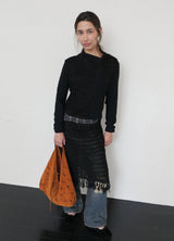 Jeanne Suede Shoulder Bag_Camel