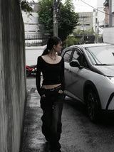 26FW★ SCULPTED U-NECK LONG SLEEVE