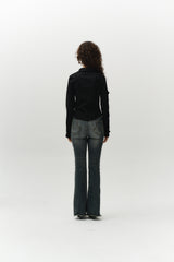 cut line jacket (black)
