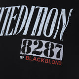 8287 リミテッドショートスリーブクロップTシャツ (ブラック)