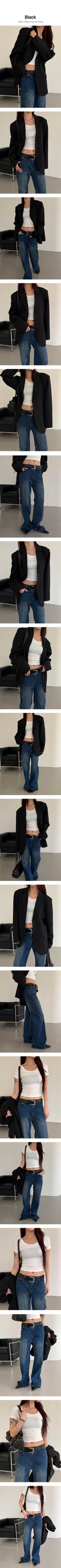 Modern single blazer(2color)