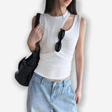 Asymmetrical Layered Deconstructed Tank Top