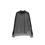 velvet track jersey zip-up