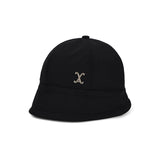 VA Curved Stud Nylon Bonnet Hat / Black