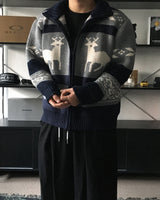 LW ノルディックハイネックニットジップアップ (2C)