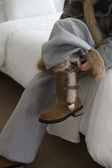 Quilted Lining) Earth Fur Denim Jacket