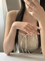 [3 set] vintage wave layered ring