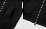 Crop Hooded Zip-up Vest Black