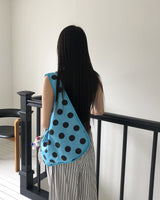 Inti Blue Big Dot Shoulder Bag