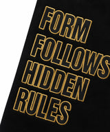 Star Lettering Patch Bermuda Sweat Pants - Black