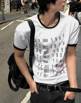 Cropped Muscle-Fit Archive T-Shirt